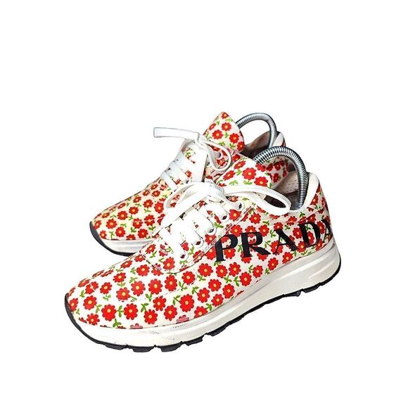 Prada Floral Sneakers - Picture 1 of 13